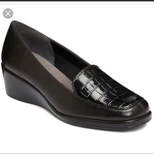 A2 by AEROSOLE Wedge-Loafer Black Combo